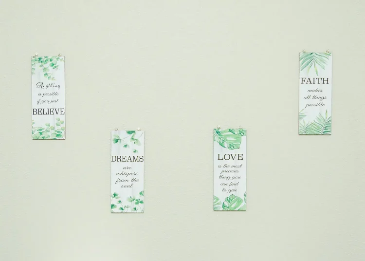Believe, Dreams, Love, Faith Plaques, Whitechapel Behavioral Services